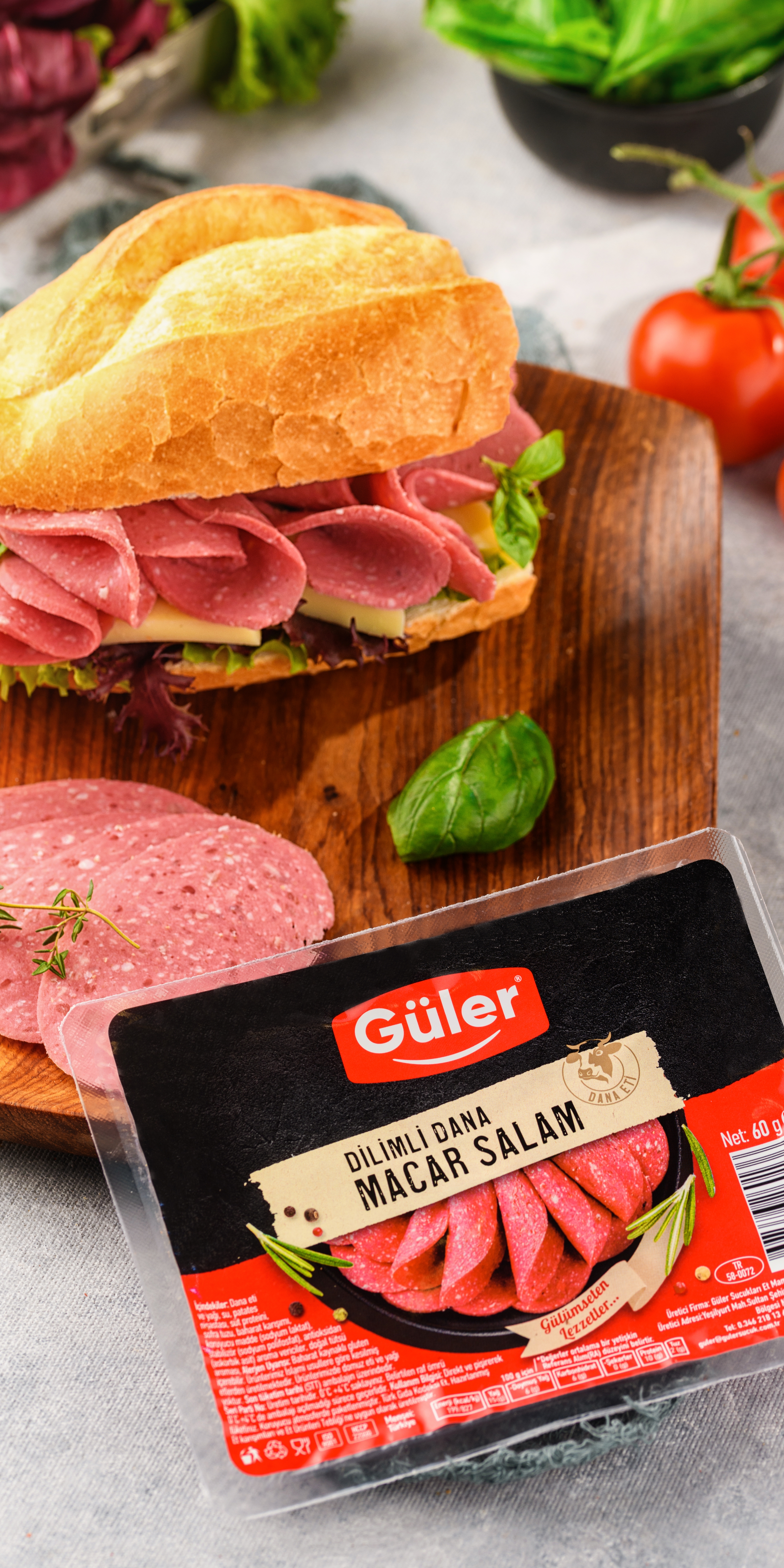 Güler Aç Bitir Dana Salam 60 Gr - 1