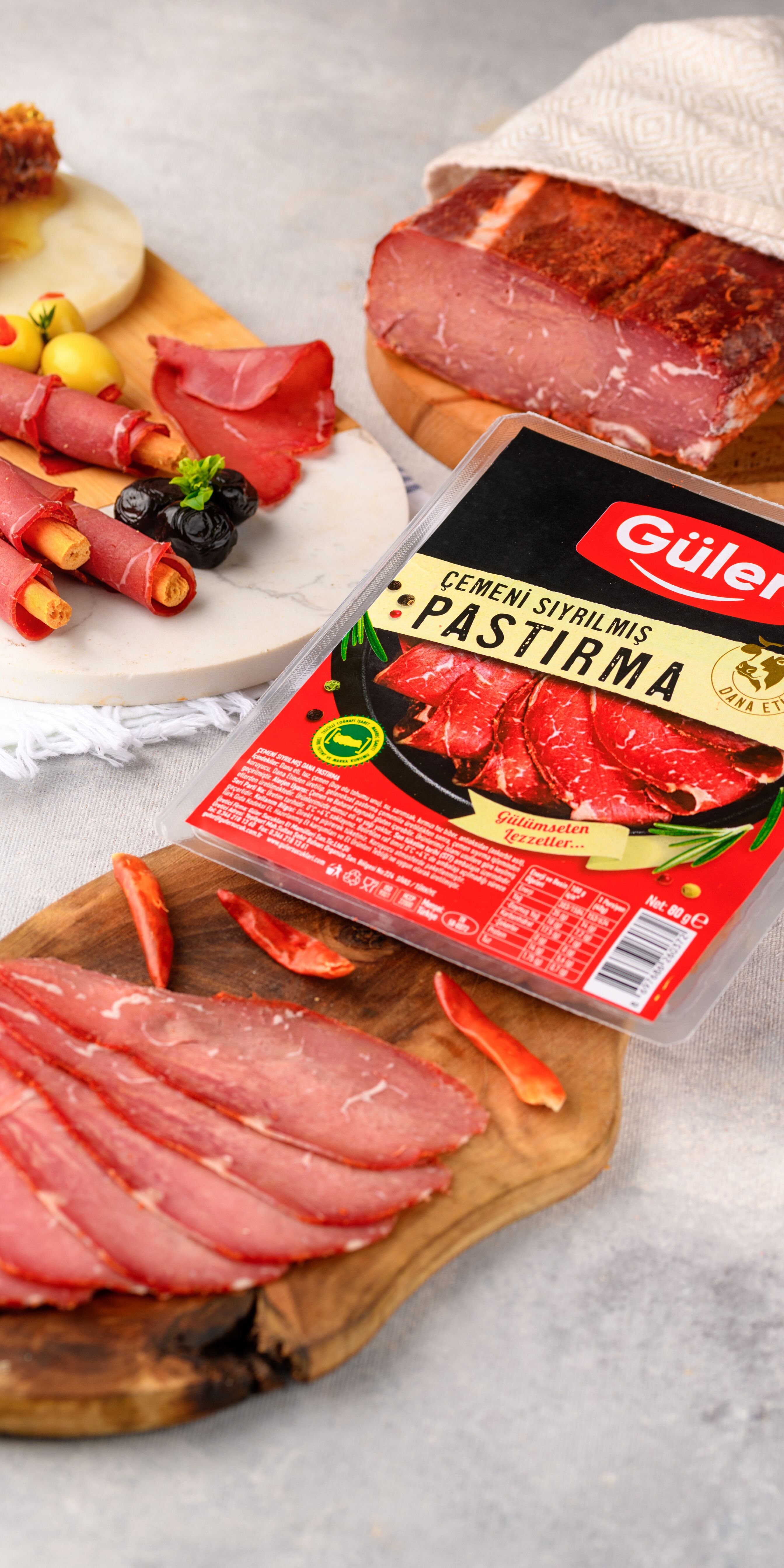 Çemeni Sıyrılmış Seçme Pastırma 100 Gr - 1